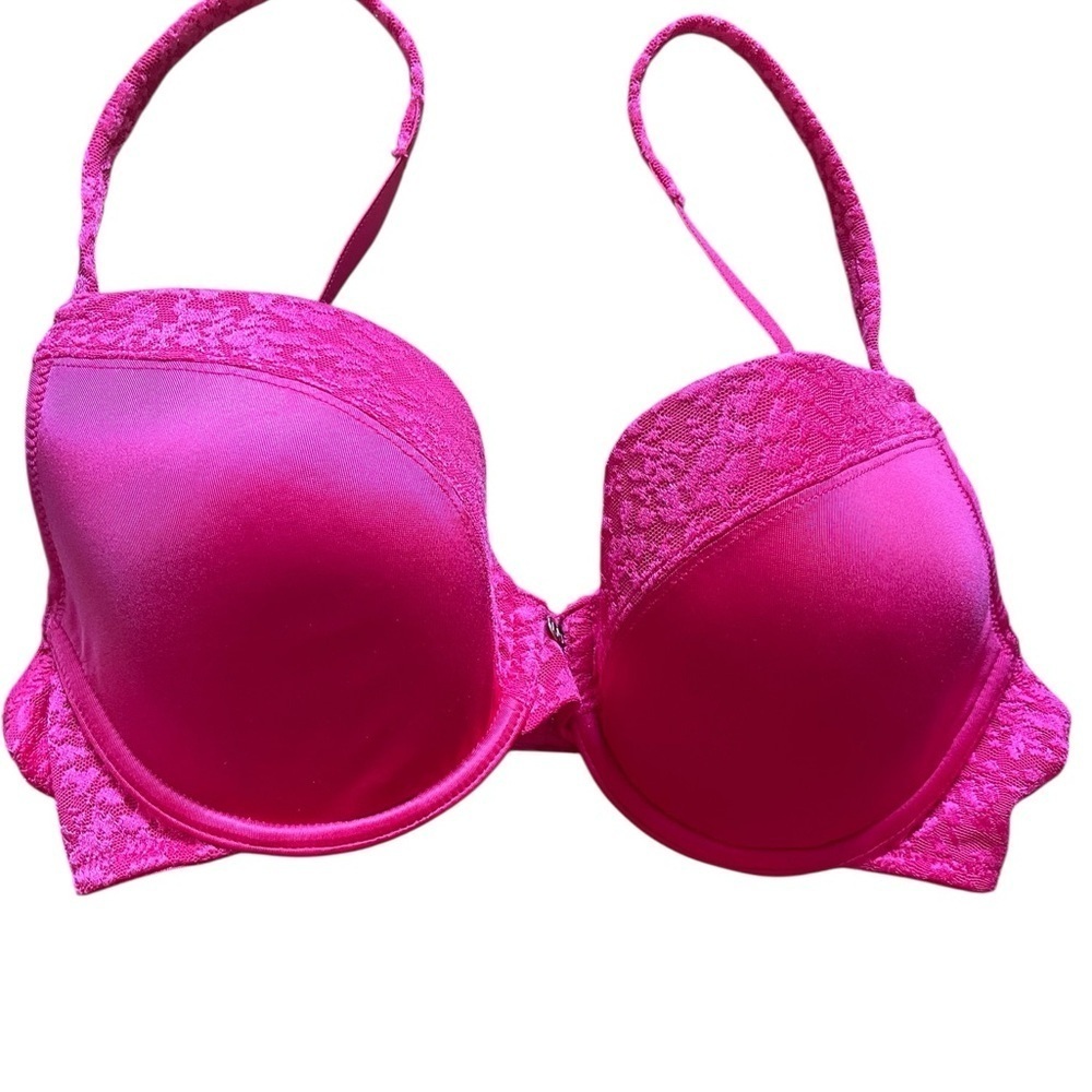 NWTS! LE MYSTERE SAFARI PLUNGING PINK UNDERWIRE 34B